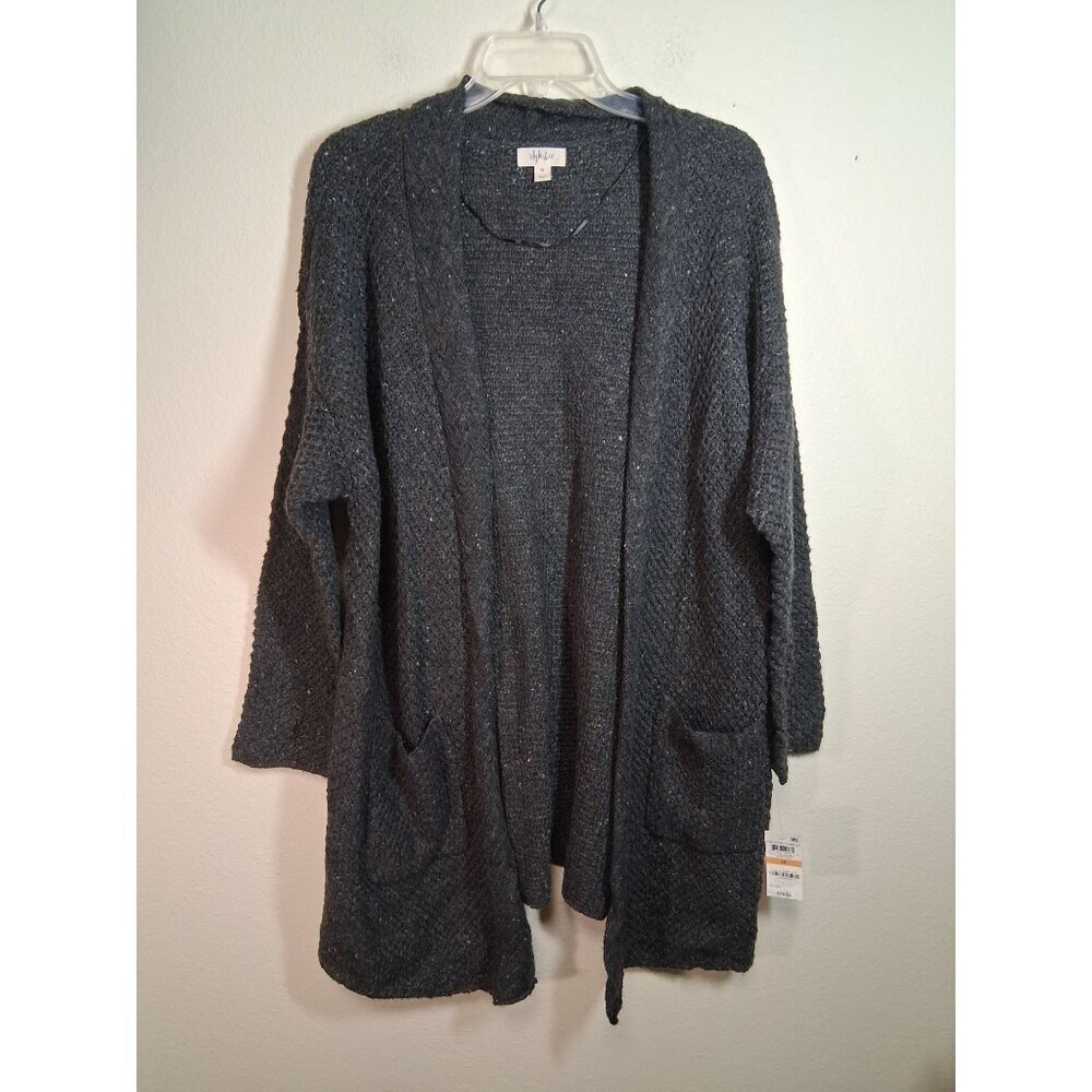 NWT Style & Co Cardigan Duster Sweater Business Casual Winter Cozy Knit Boho 3X